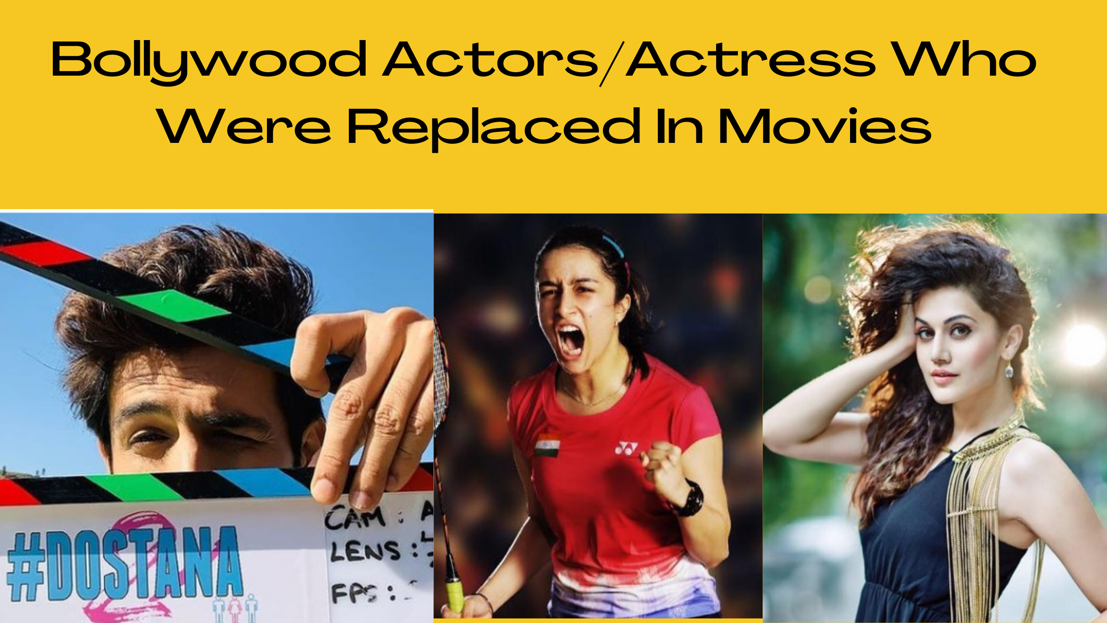 Bollywood Actors/Actress Who Were Replaced In Movies
