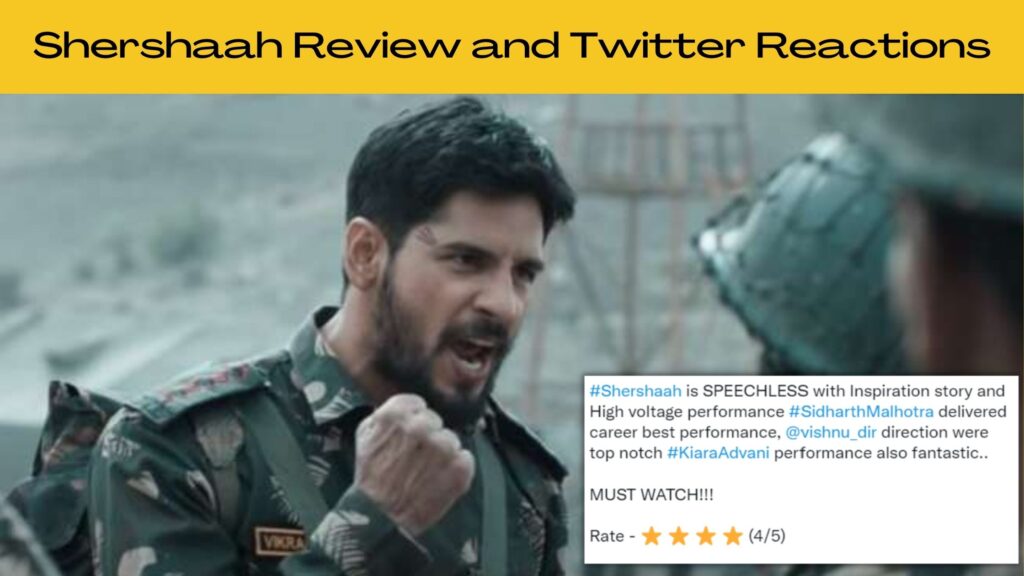 Shershaah Review: Netizens Are Calling It Sidharth Malhotra's Career Best Film!