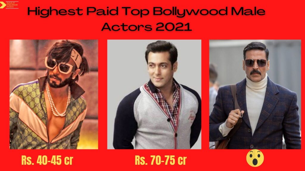 Highest Paid Top Bollywood Male Actors in 2021