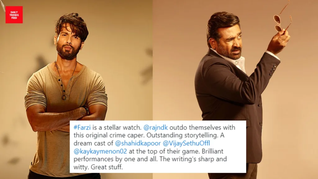 Farzi Review: "Terriffic Shahid Kapoor, Hilarious And Effortless Vijay Sethupathy, Good Storytelling" Netizens React! Check 10 Tweets!