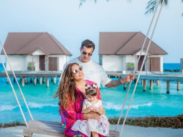 Karan Singh Grover, Bipasha Basu, & Baby Devi’s Maldives Fun!