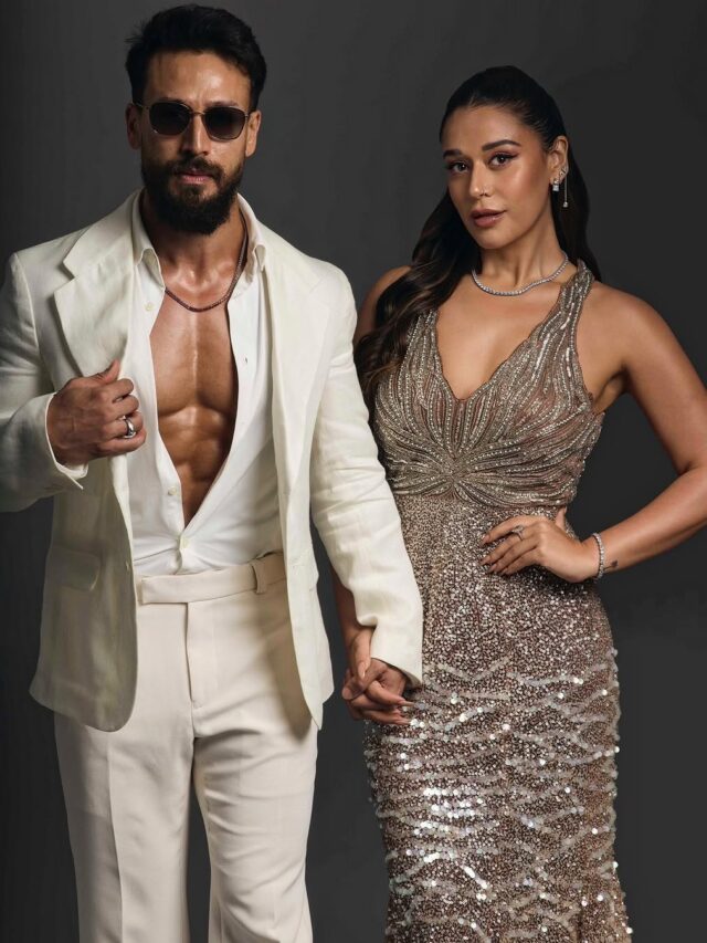 Tiger Shroff Flaunts Abs In Cream Blazer At Starry Event