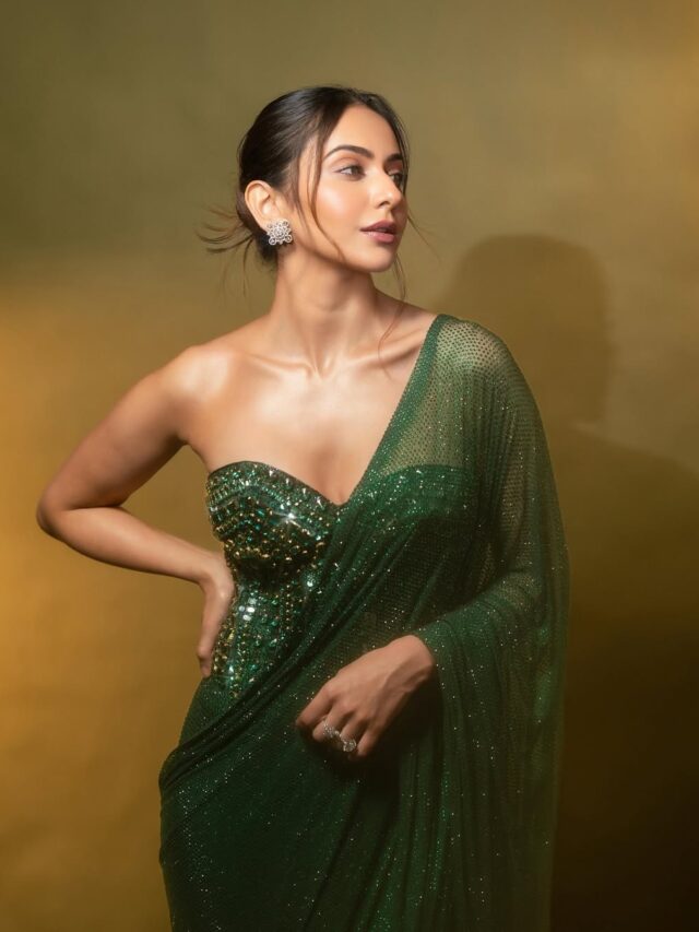 Rakul Preet Singh Slays In Bold Emerald Saree