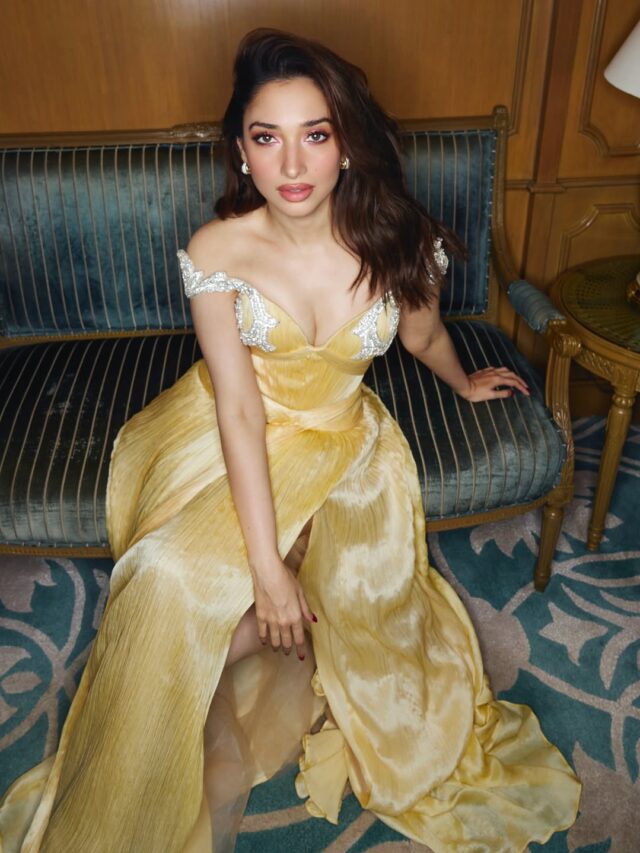 Tamannaah Bhatia Stuns In Sultry Yellow Ensemble