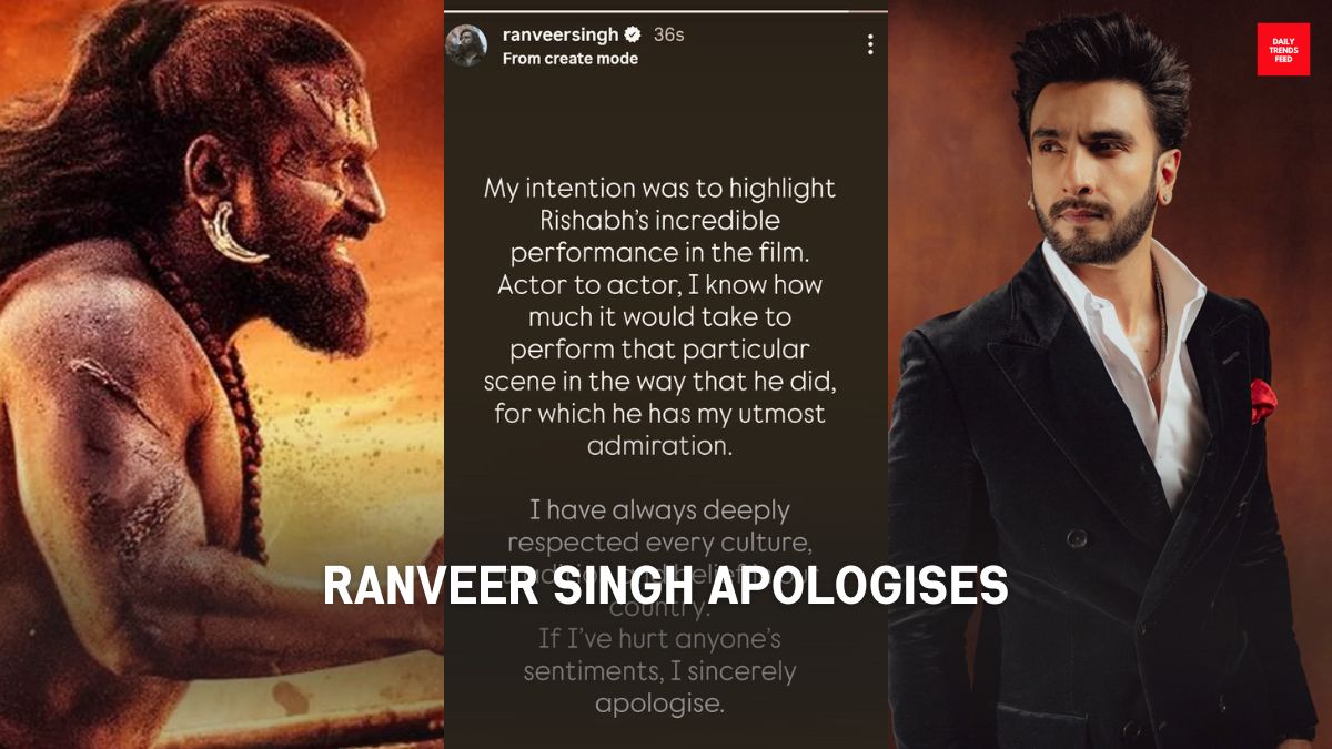 Ranveer Singh Apology: Breaks Silence With Heartfelt Apology After Kantara Incident