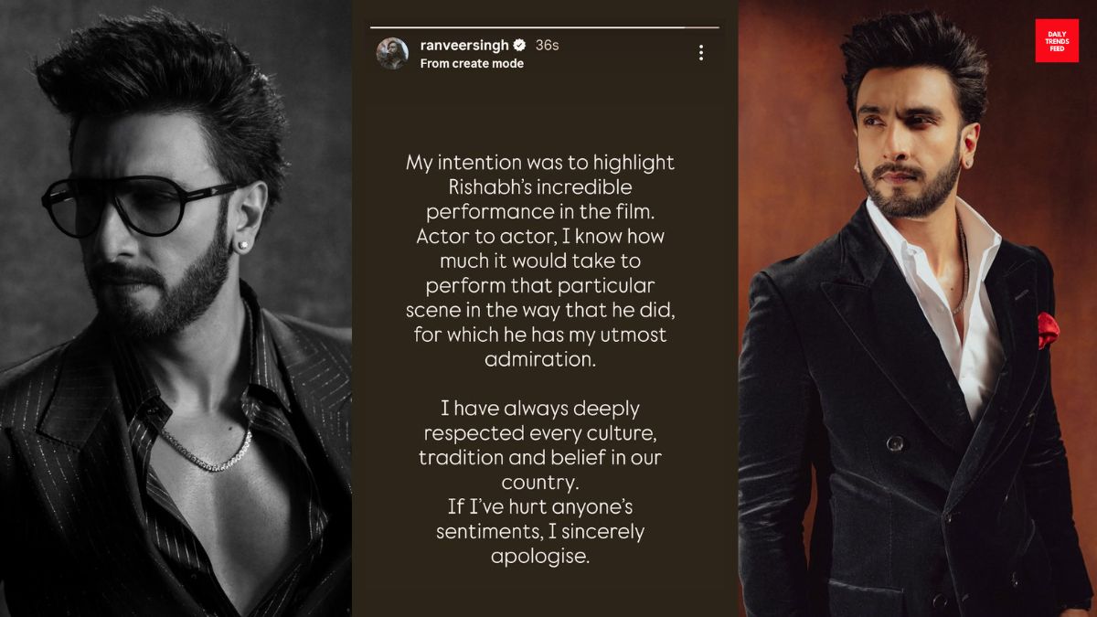 Ranveer Singh Apology